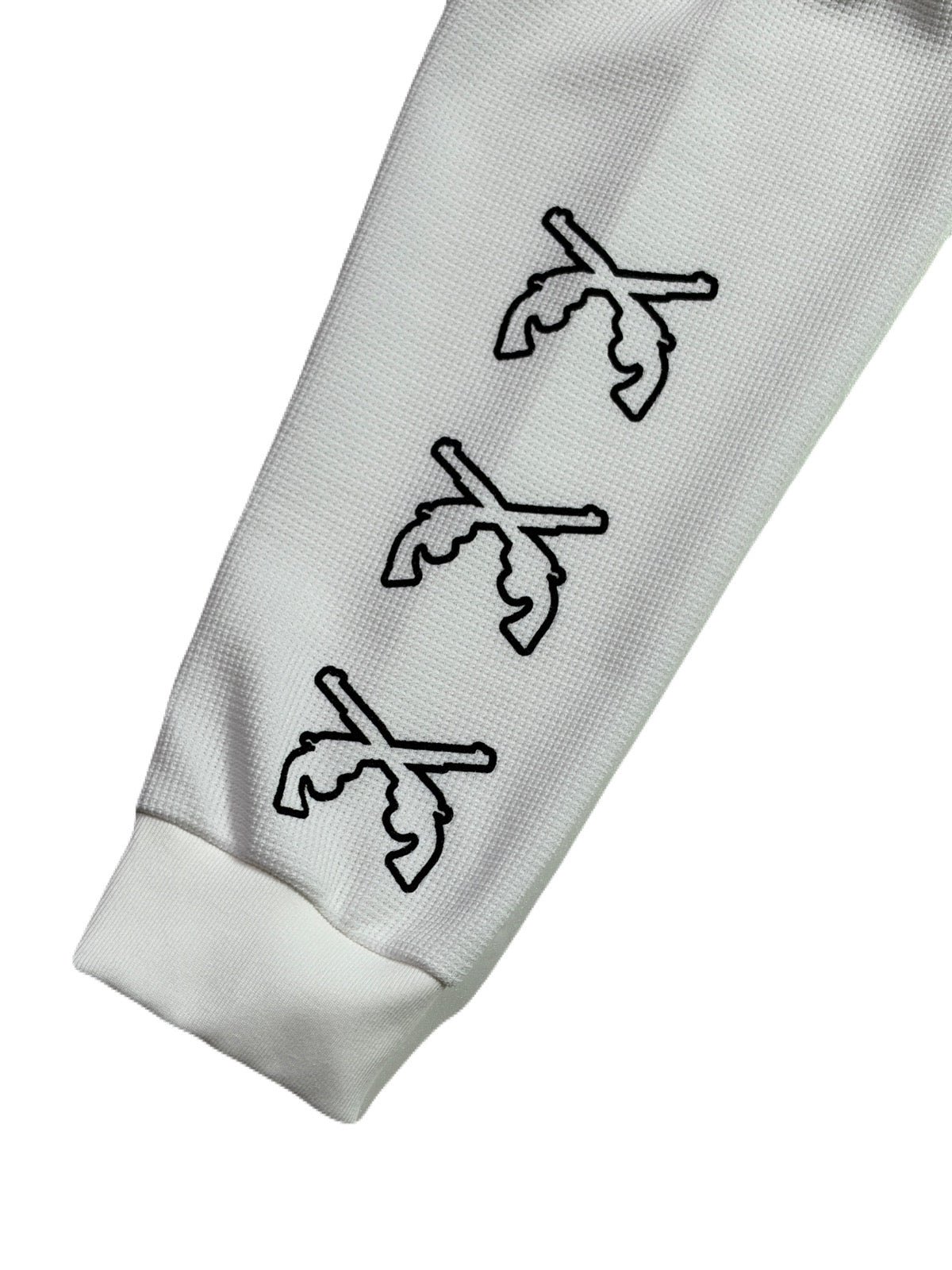 画像をギャラリービューアに読み込む, TRIPLE GUNS EMBLEM LAYERED T-SHIRT / WHITE