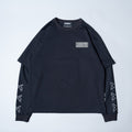 CIRCLE LOGO LAYERED T-SHIRT / BLACK
