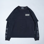 CIRCLE LOGO LAYERED T-SHIRT / BLACK
