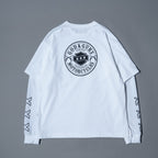 CIRCLE LOGO LAYERED T-SHIRT / WHITE