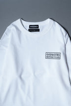 TRIPLE GUNS EMBLEM LAYERED T-SHIRT / WHITE