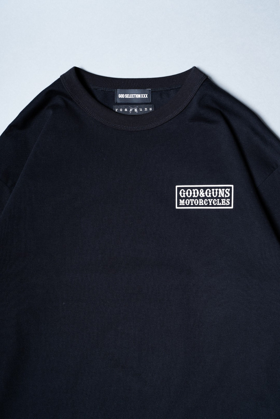 画像をギャラリービューアに読み込む, TRIPLE GUNS EMBLEM LAYERED T-SHIRT / BLACK