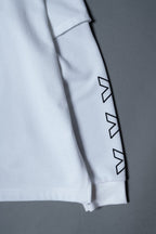 TRIPLE GUNS EMBLEM LAYERED T-SHIRT / WHITE