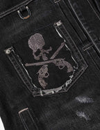 EVISU x mastermind JAPAN x roarguns WASHED MULTI-POCKET TYPE II DENIM JACKET