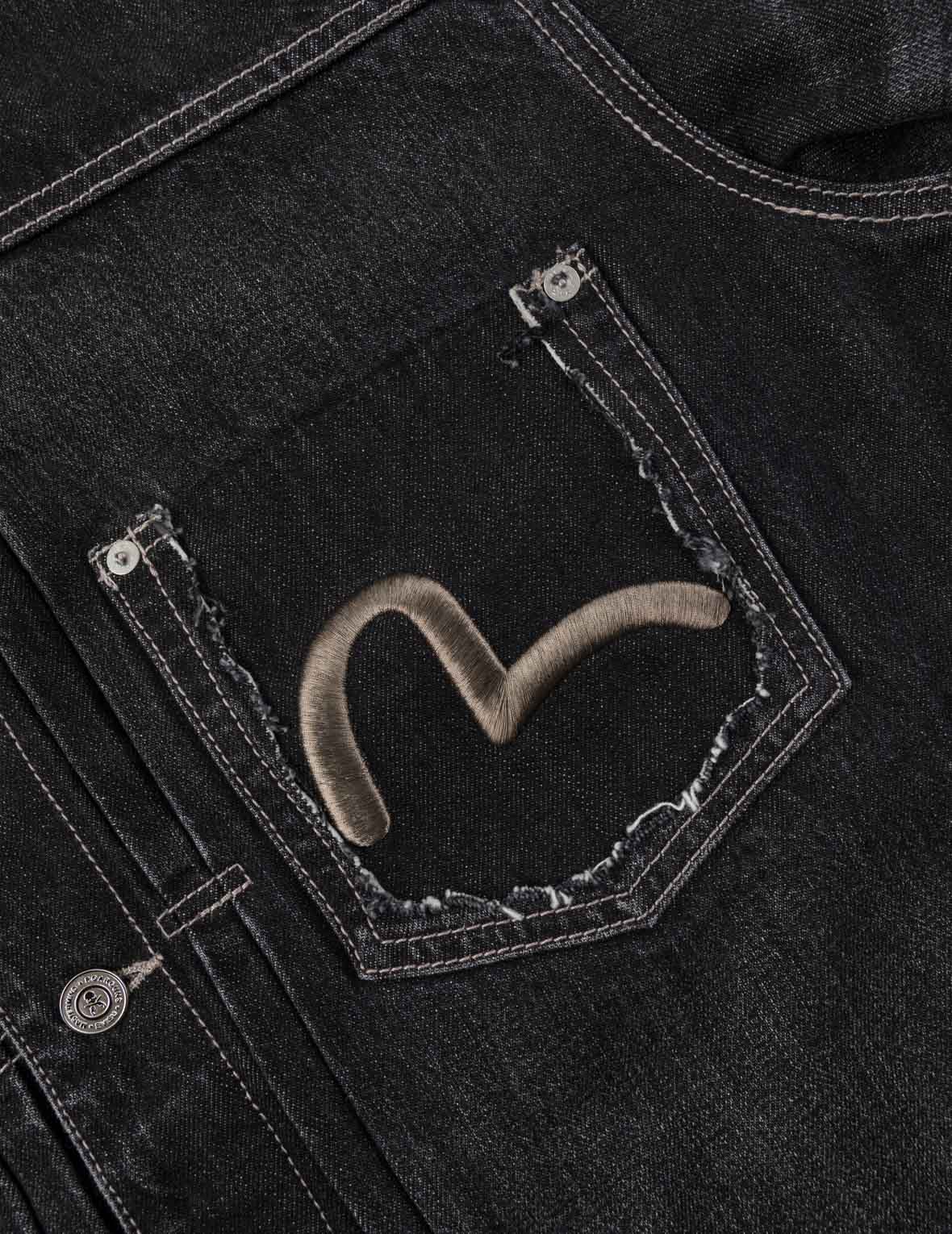 EVISU x mastermind JAPAN x roarguns WASHED MULTI-POCKET TYPE II DENIM JACKET