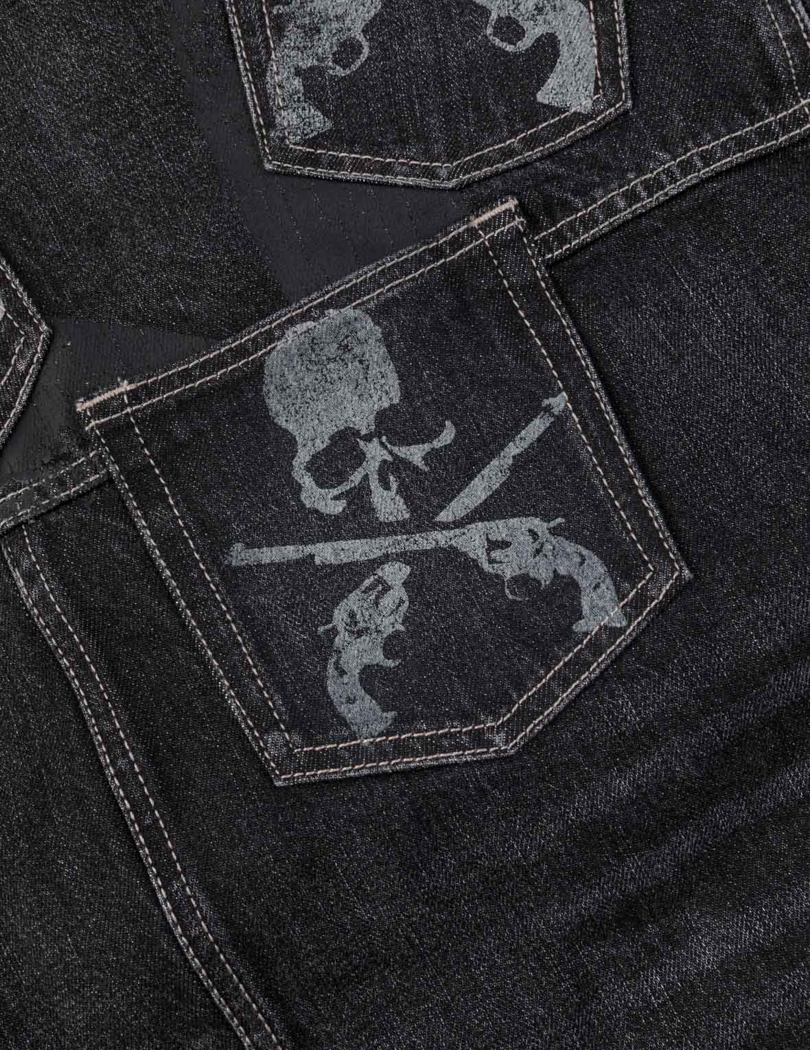 EVISU x mastermind JAPAN x roarguns WASHED MULTI-POCKET TYPE II DENIM JACKET
