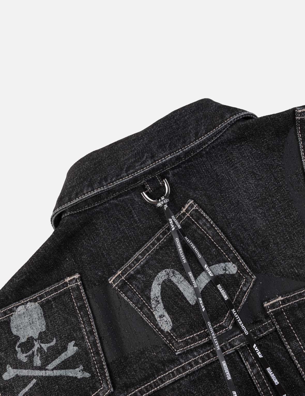 EVISU x mastermind JAPAN x roarguns WASHED MULTI-POCKET TYPE II DENIM JACKET