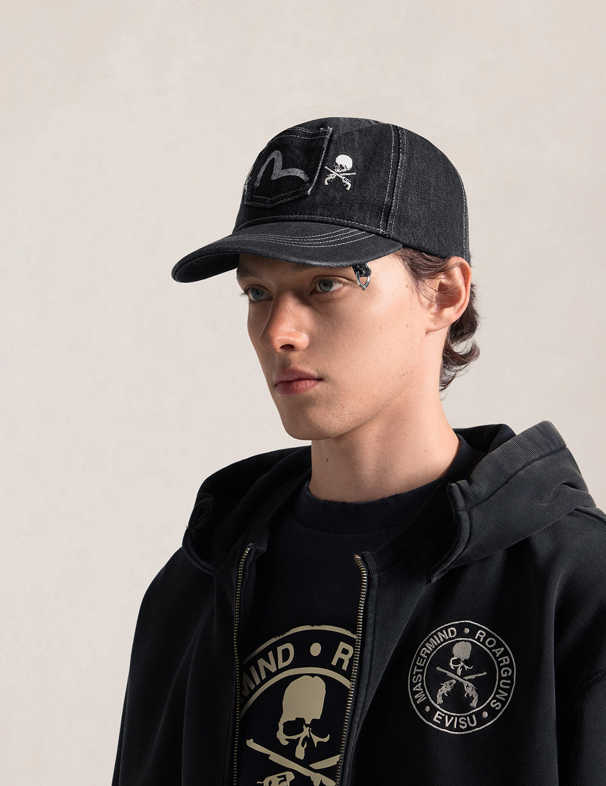 EVISU x mastermind JAPAN "KAMOME" POCKET DAD CAP
