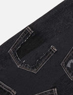 EVISU x mastermind JAPAN x roarguns WASHED MULTI-POCKET SELVEDGE DENIM JEANS