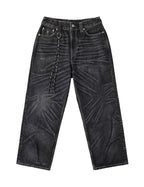 EVISU x mastermind JAPAN x roarguns WASHED MULTI-POCKET SELVEDGE DENIM JEANS