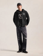 EVISU x mastermind JAPAN x roarguns SKULLGUNS DAICOCK AFTERHOOD SWEATSHIRT