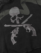 EVISU x mastermind JAPAN x roarguns SKULLGUNS DAICOCK AFTERHOOD SWEATSHIRT