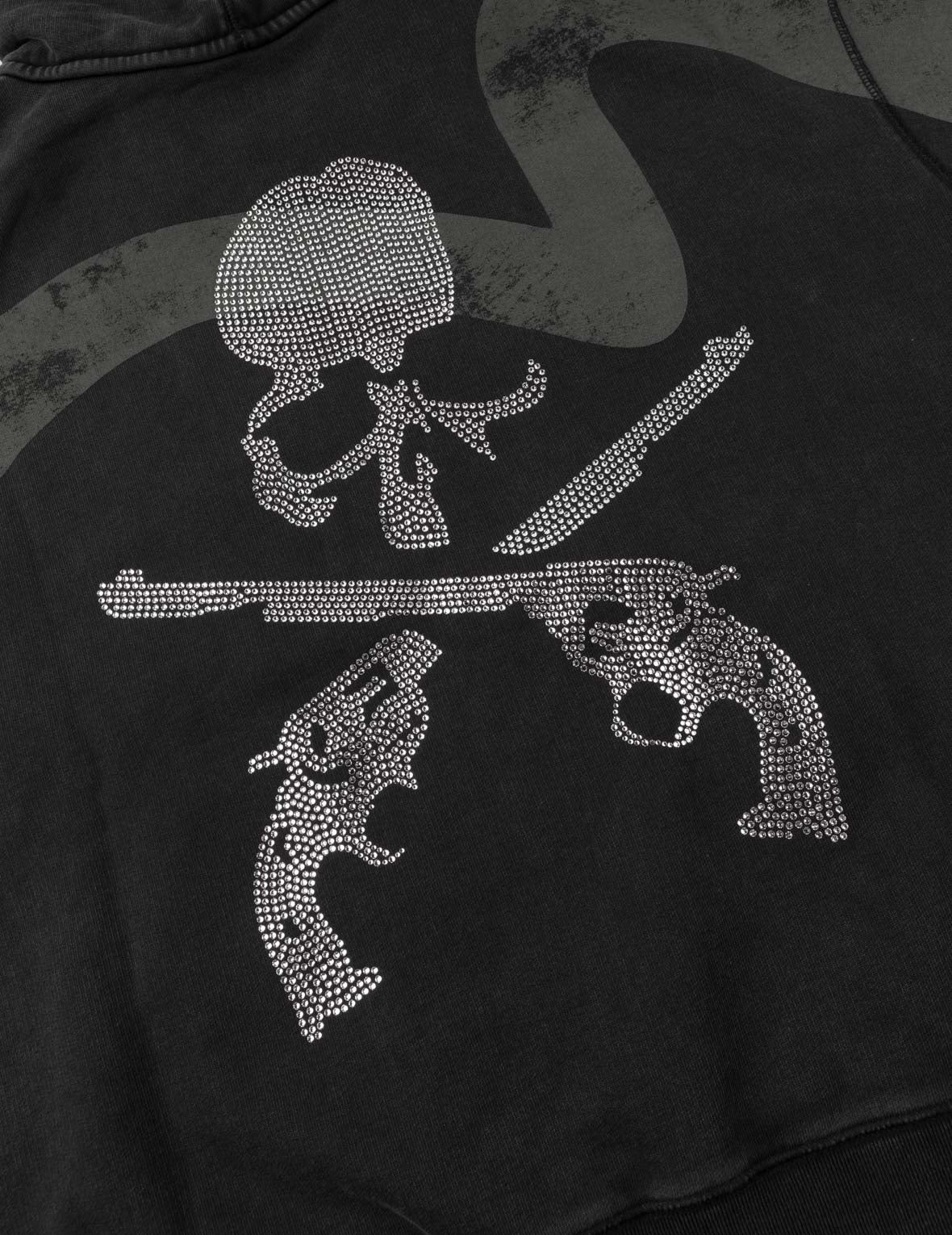 EVISU x mastermind JAPAN x roarguns SKULLGUNS DAICOCK AFTERHOOD SWEATSHIRT