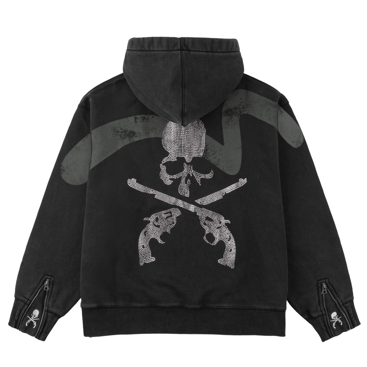 EVISU x mastermind JAPAN x roarguns SKULLGUNS DAICOCK AFTERHOOD SWEATSHIRT