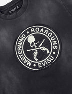 EVISU x mastermind JAPAN x roarguns FRAYED APPLIQUE DAICOCK T-SHIRT