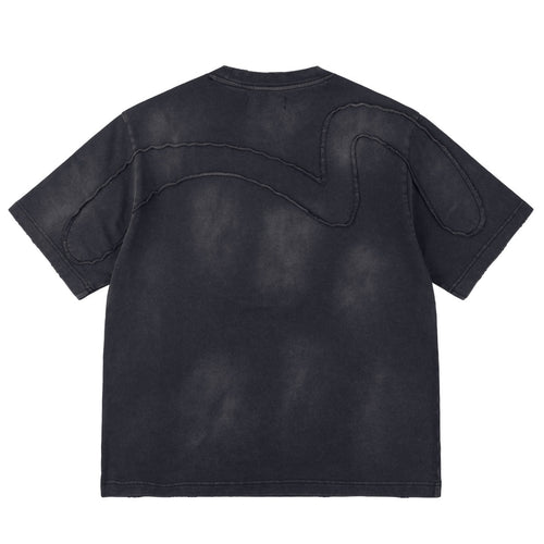 EVISU x mastermind JAPAN x roarguns FRAYED APPLIQUE DAICOCK T-SHIRT