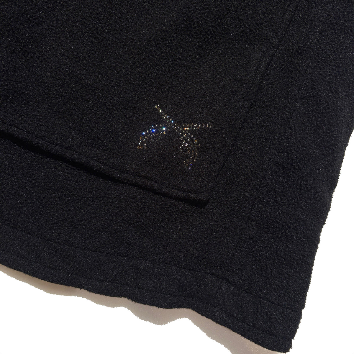 FLEECE STUDZ JACKET CROSSGUN CRYSTAL / BLACK