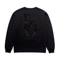 LA FUR PRINT L/S T-SHIRT / BLACK*BLACK