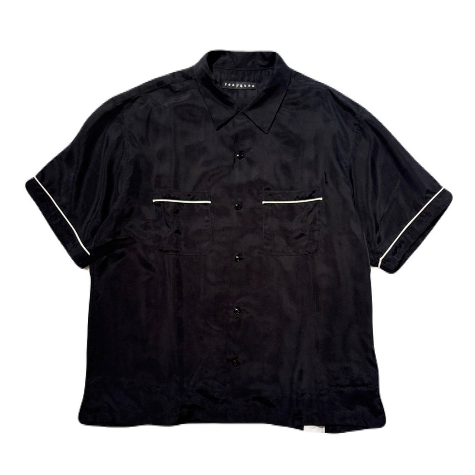 将图片加载到图库查看器，BOWLING SHIRT EMBROIDERY/ BLACK SPECIAL
