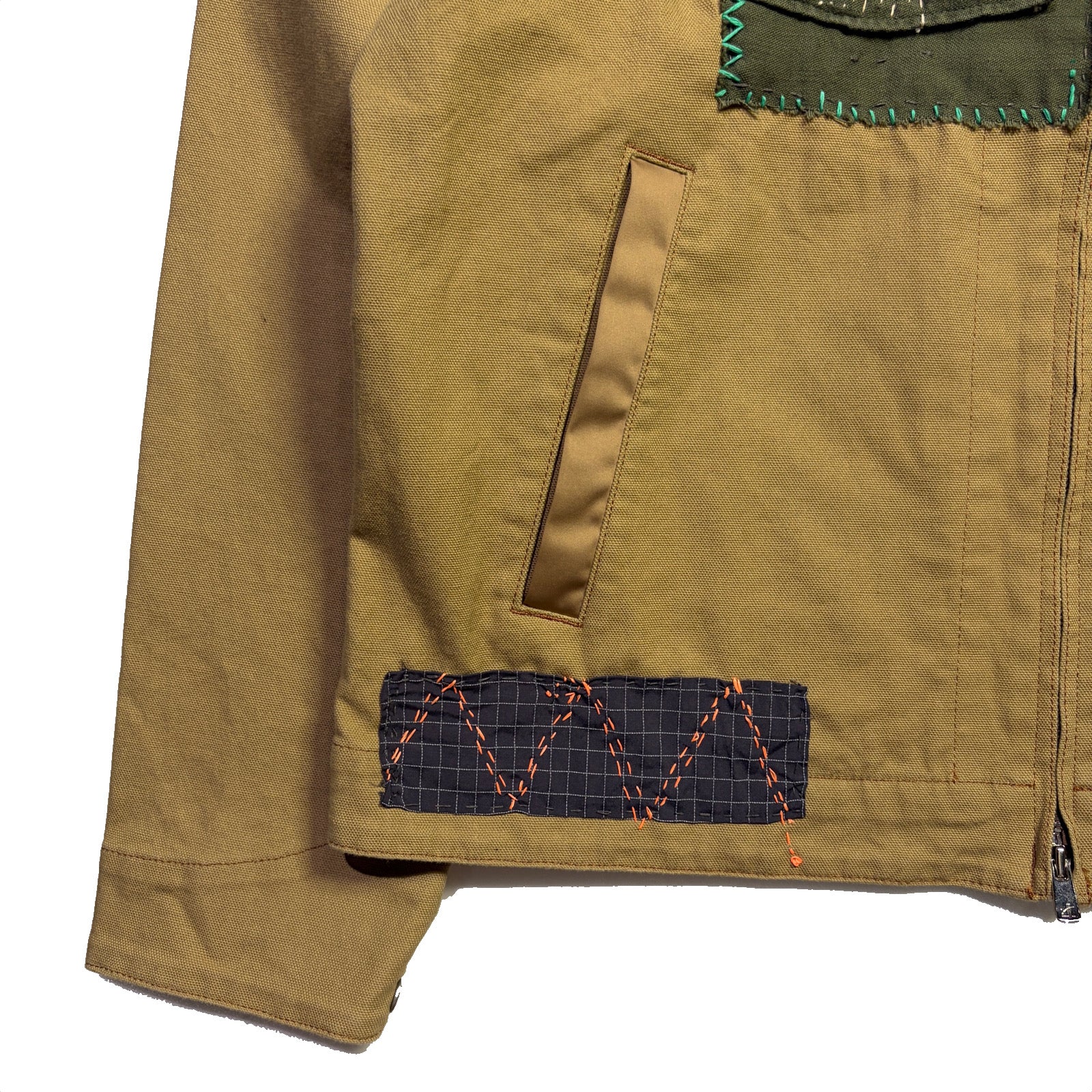 画像をギャラリービューアに読み込む, JunAle SASHIKO OXFORD STRETCH JACKET / BEIGE