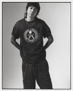 EVISU x mastermind JAPAN x roarguns FRAYED APPLIQUE DAICOCK T-SHIRT