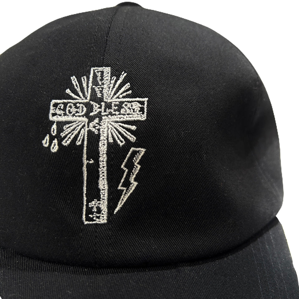 画像をギャラリービューアに読み込む, CROSS EMBROIDERY BB CAP / BLACK