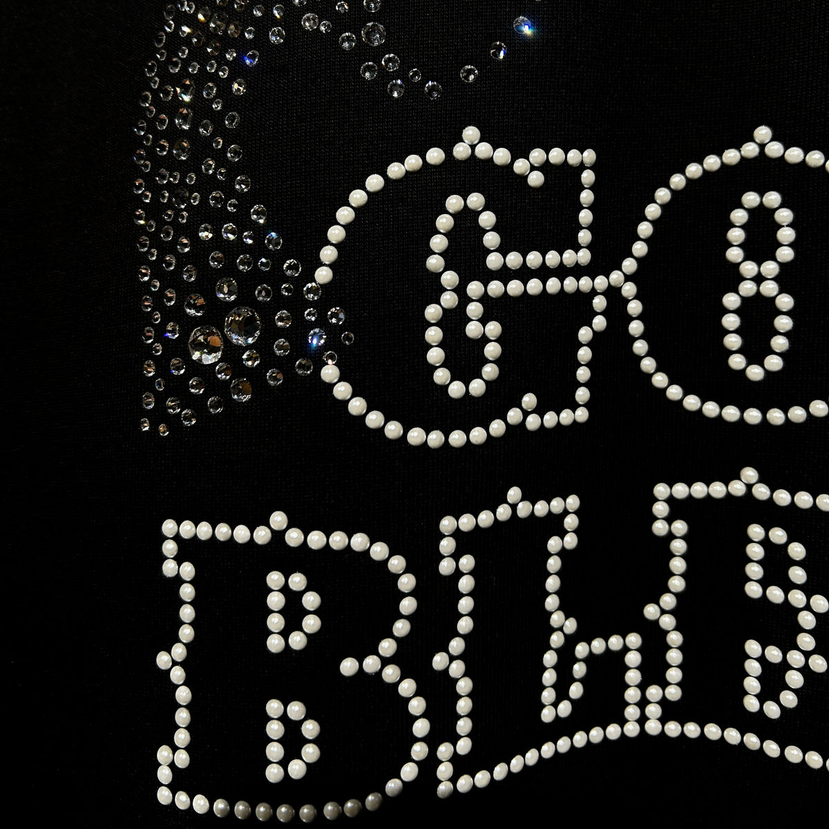 CRYSTAL CROSSGUN GOD BLESS T / BLACK