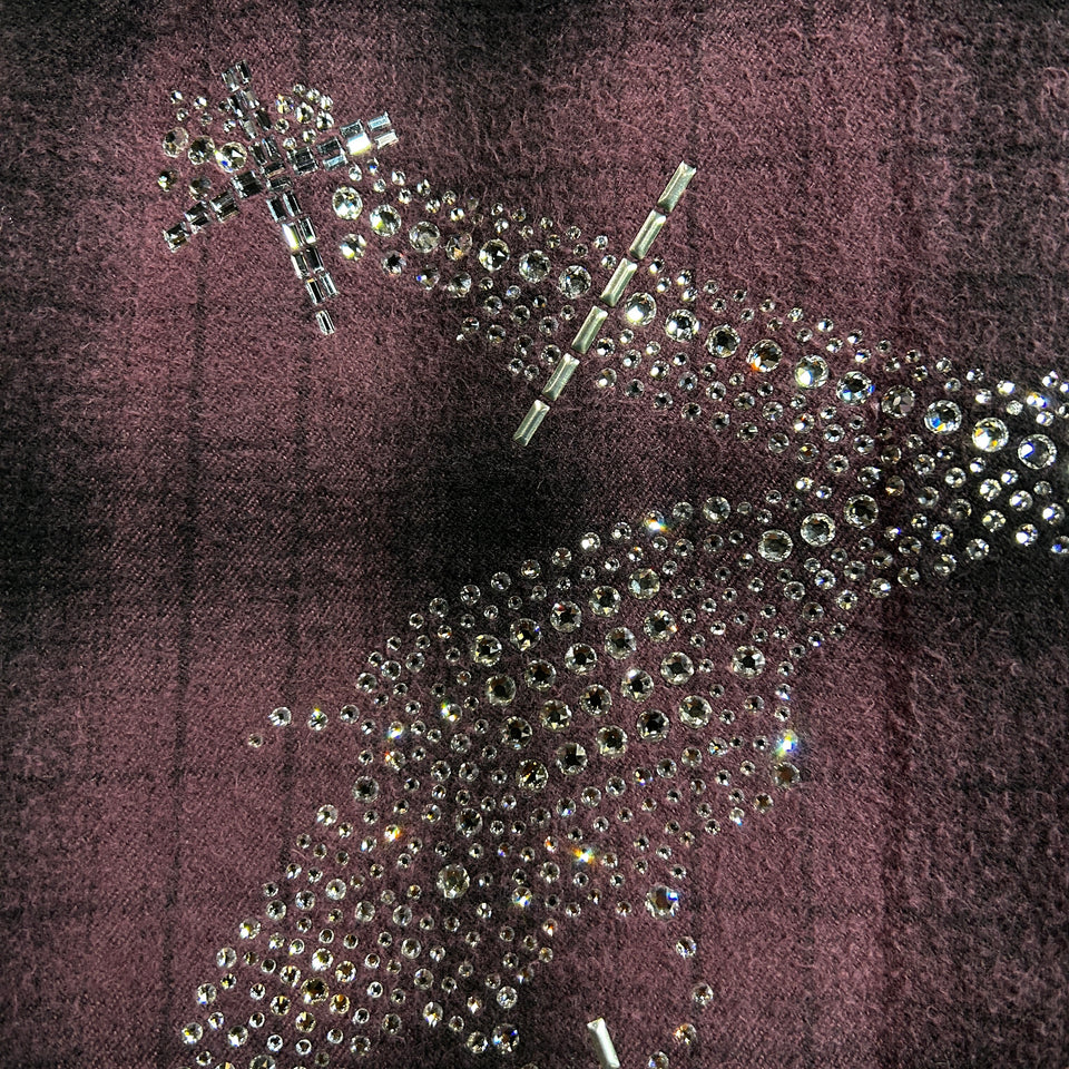 画像をギャラリービューアに読み込む, SHGGY CHECK SHIRT CRYSTAL / BURGUNDY