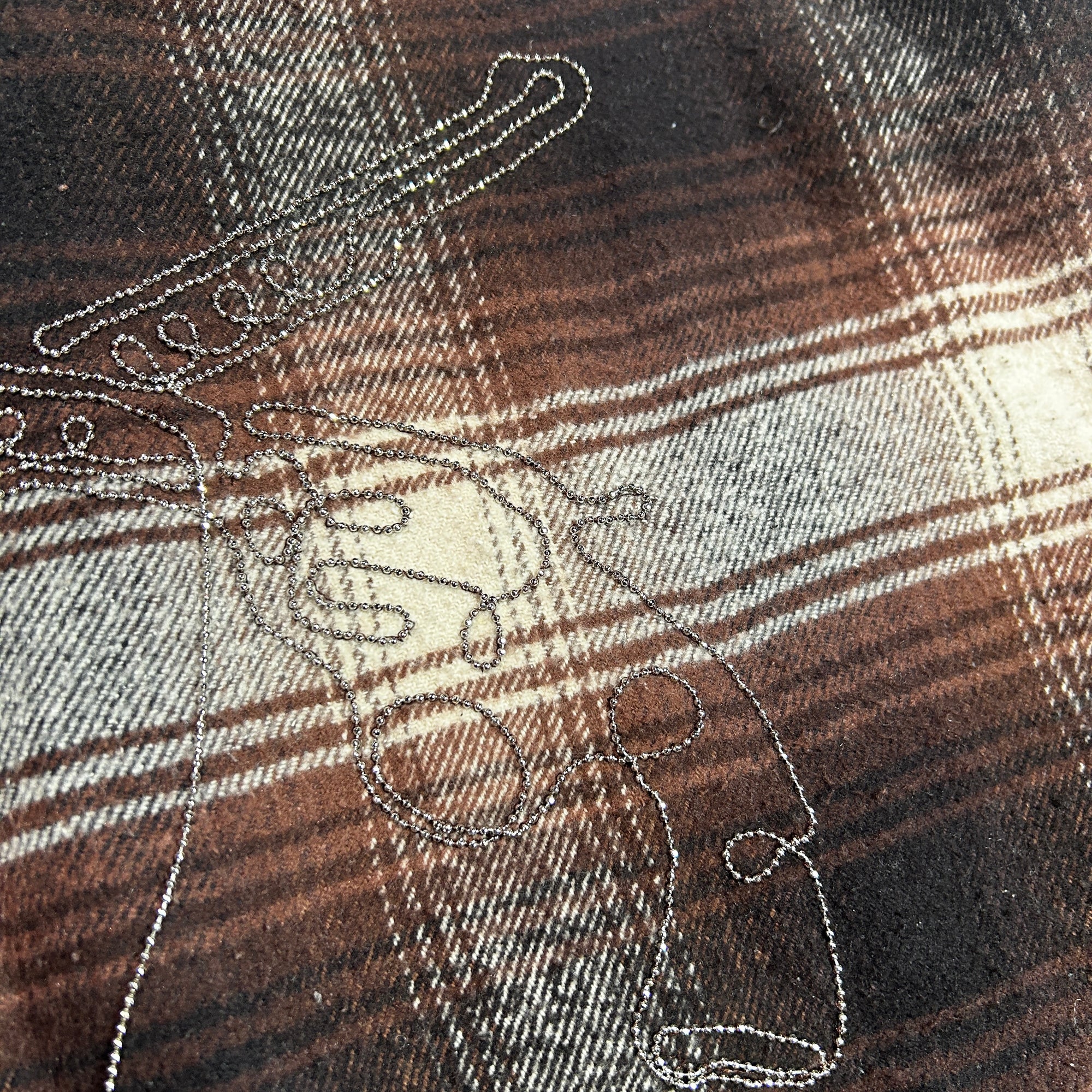 画像をギャラリービューアに読み込む, LIMITED EDITION COTTON SILK CHECK SHIRT / BROWN