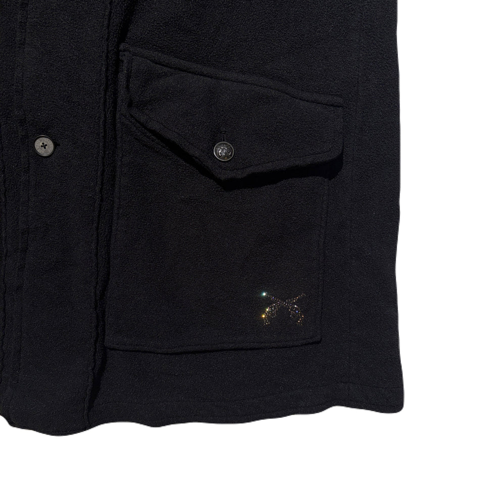 画像をギャラリービューアに読み込む, FLEECE STUDZ JACKET CROSSGUN CRYSTAL / BLACK