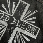 LIMITED EDITION STONE BIO DENIM JACKET / BLACK