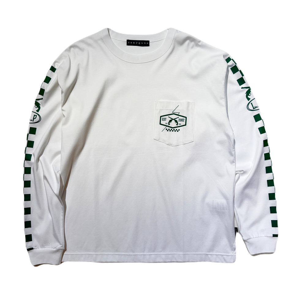 画像をギャラリービューアに読み込む, CHECKER FLAG L/S T-SHIRT / WHITE