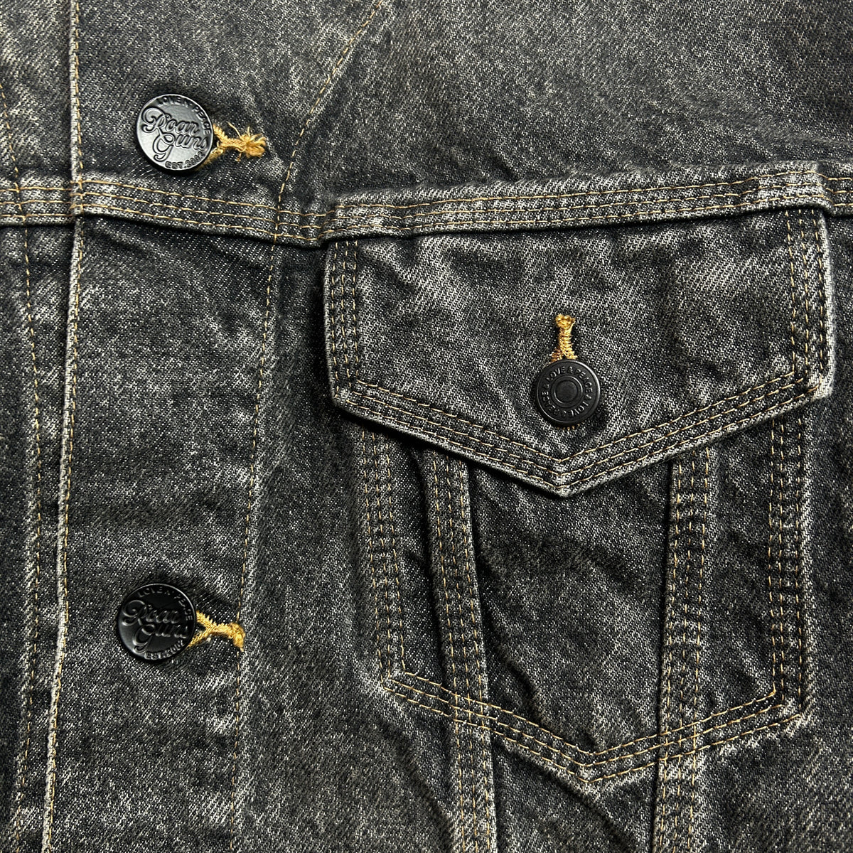 LIMITED EDITION STONE BIO DENIM JACKET / BLACK