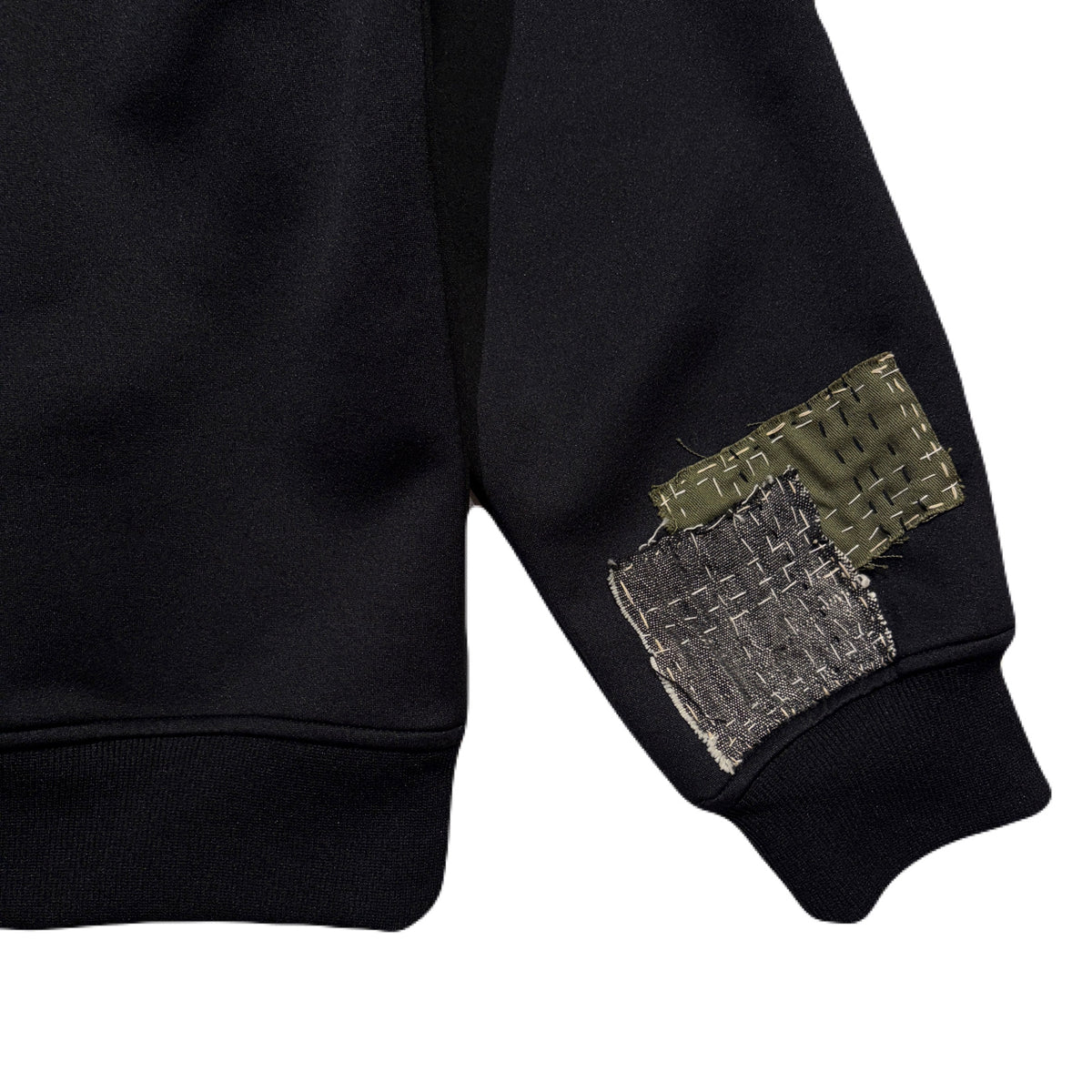 JunAle SASHIKO LINETAPE JERSEY JACKET / BLACK