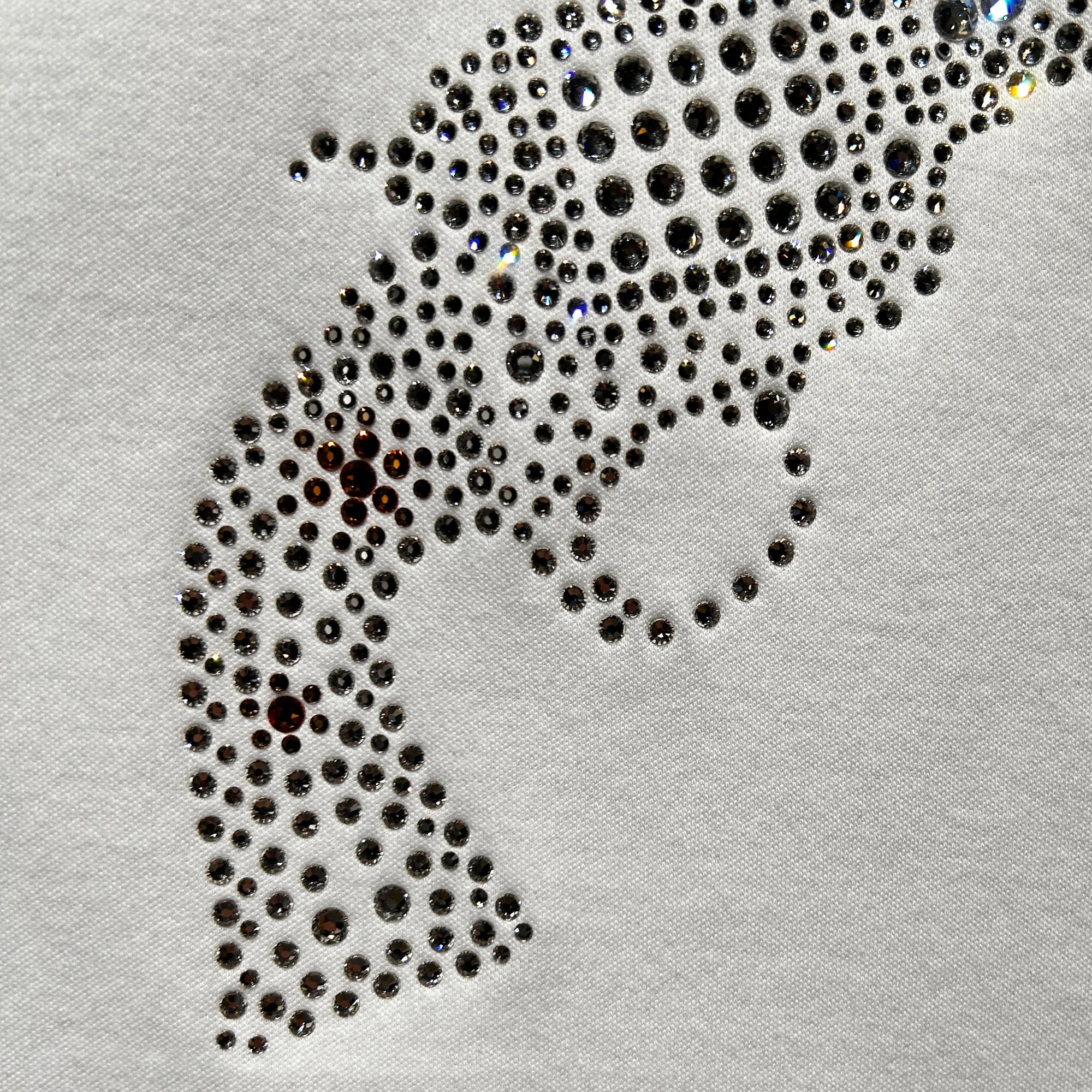 画像をギャラリービューアに読み込む, WOMENS CROSSGUN CRYSTAL T-SHIRT / WHITE