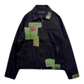 JunAle SASHIKO OXFORD STRETCH JACKET / BLACK