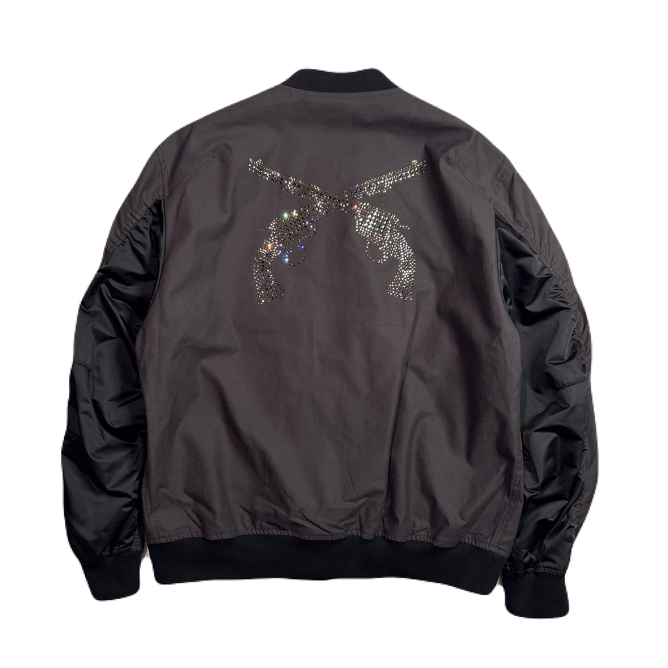 将图片加载到图库查看器，ORGANIC COTTON MA-1 CRYSTAL / C.GRAY