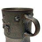 SHIRO HAMANAKA CROSSGUN MUG  6 STARS *EMBOSS  / ASH BLACK