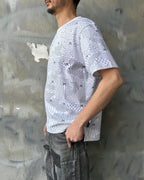 x FDMTL "Sashiko" CAMO PRINT T-SHIRT / WHITE