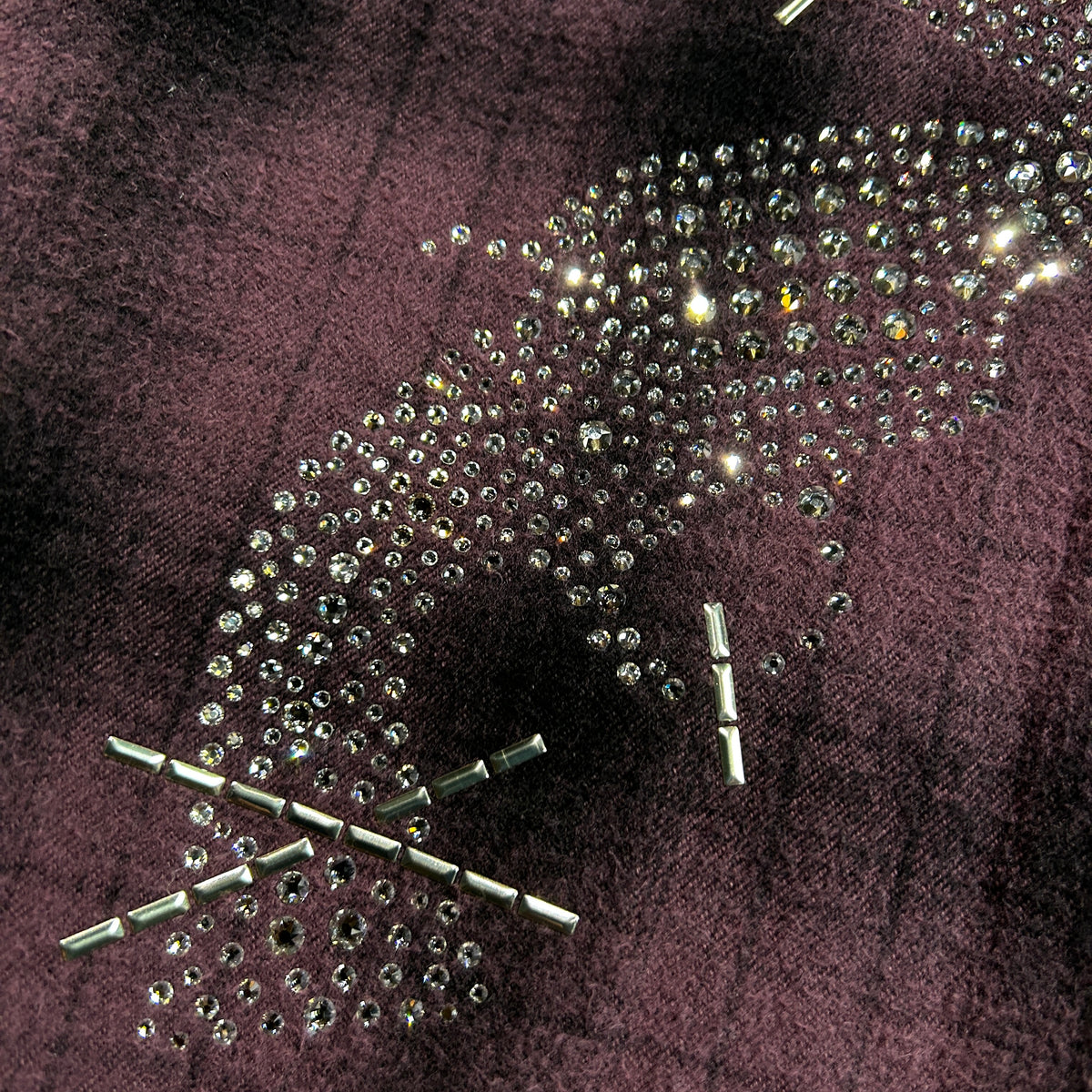 SHGGY CHECK SHIRT CRYSTAL / BURGUNDY