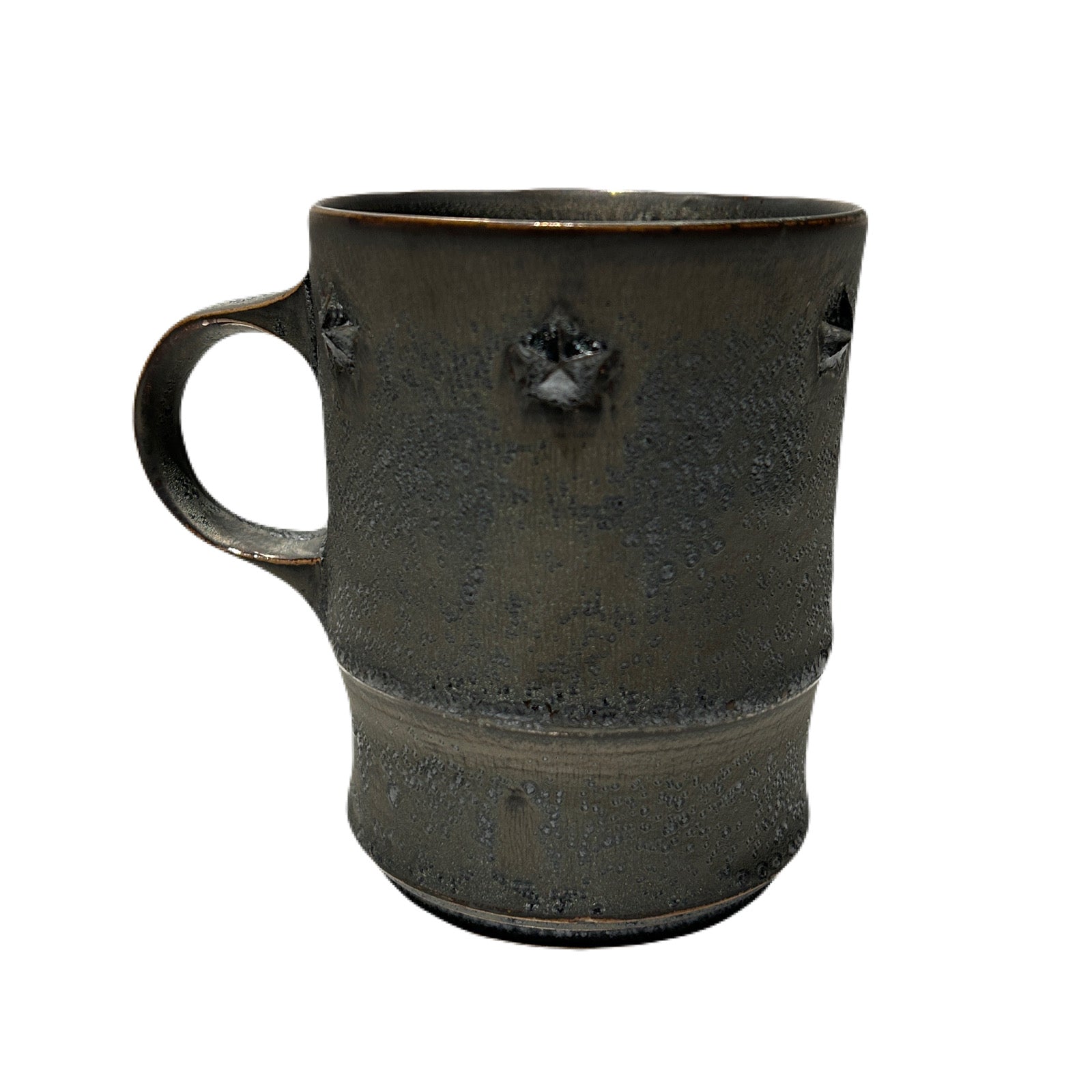 画像をギャラリービューアに読み込む, SHIRO HAMANAKA CROSSGUN MUG  6 STARS *EMBOSS  / ASH BLACK