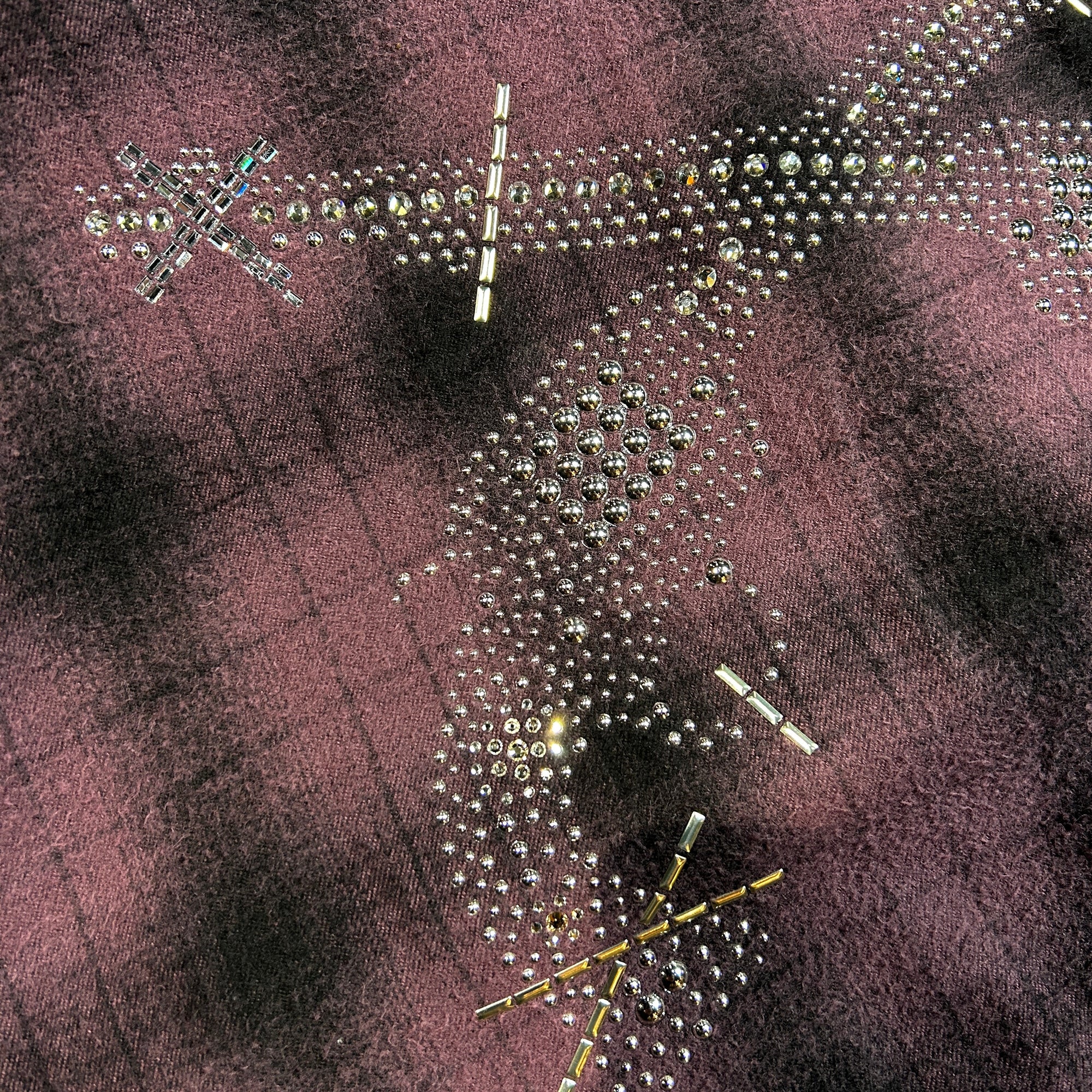 画像をギャラリービューアに読み込む, SHGGY CHECK SHIRT METAL / BURGUNDY