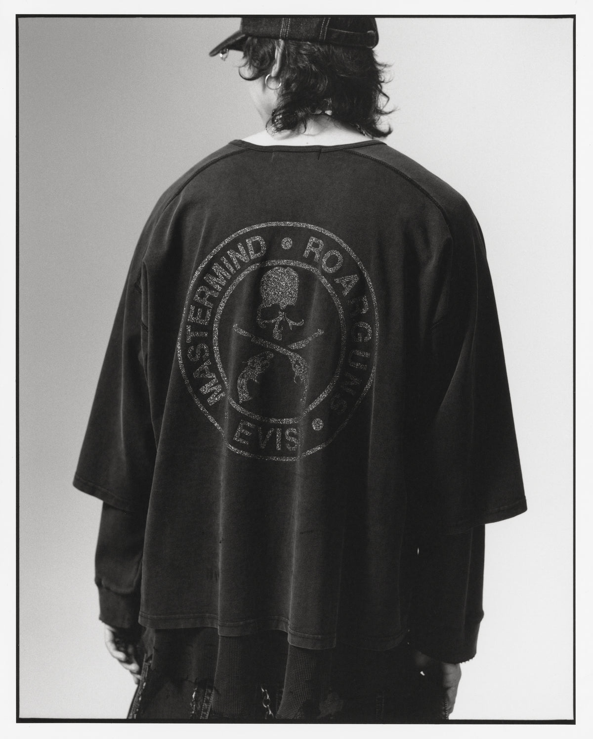 EVISU x mastermind JAPAN x roarguns DISTRESSED LAYERED L/S T-SHIRT
