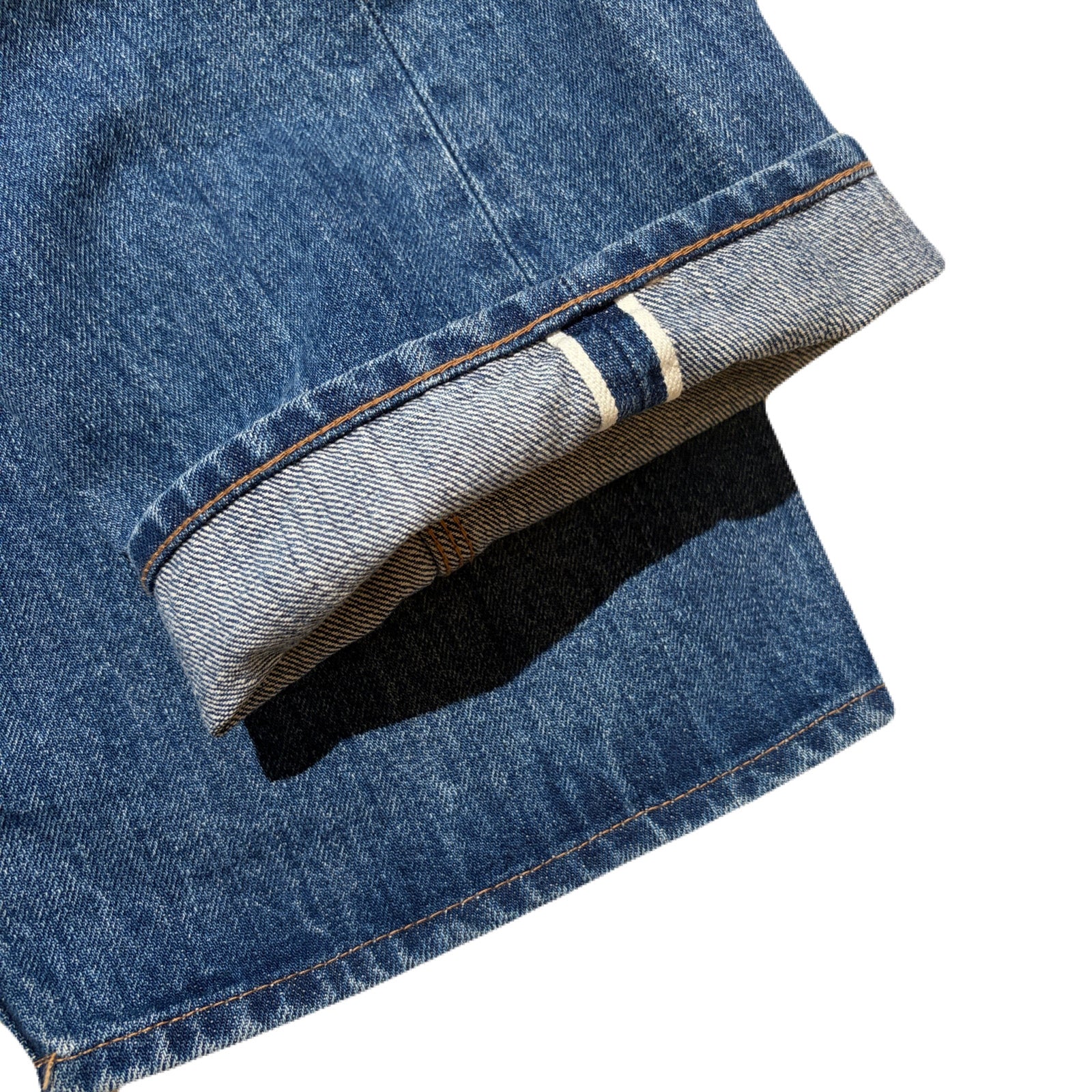画像をギャラリービューアに読み込む, VINTAGE WASH SELVEDGE DENIM PANTS CROSSGUN / INDIGO