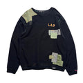 JunAle SASHIKO SWEATSHIRT EMBLEM / BLACK