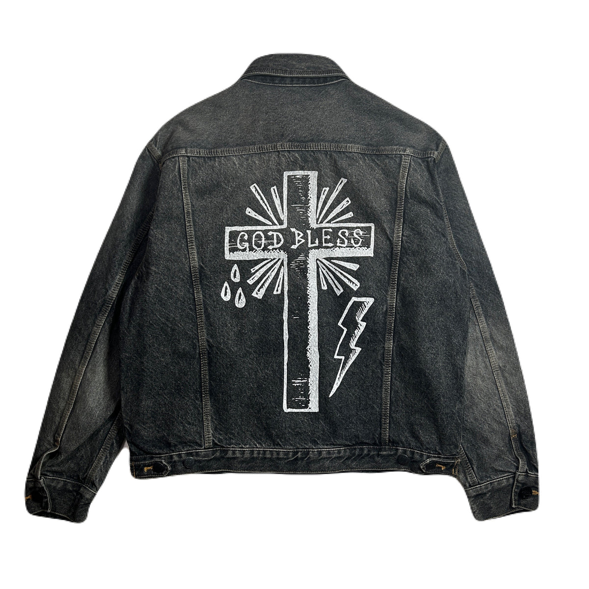 LIMITED EDITION STONE BIO DENIM JACKET / BLACK