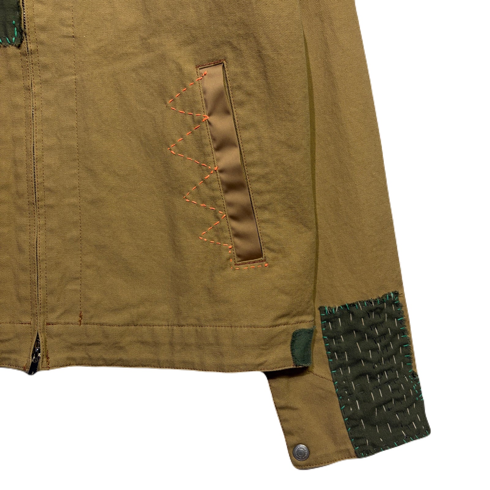 画像をギャラリービューアに読み込む, JunAle SASHIKO OXFORD STRETCH JACKET / BEIGE