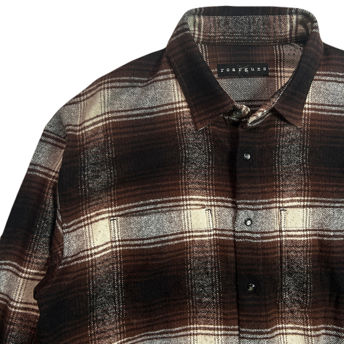 LIMITED EDITION COTTON SILK CHECK SHIRT / BROWN