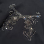 CROSSGUN METAL HOODIE / BLACK