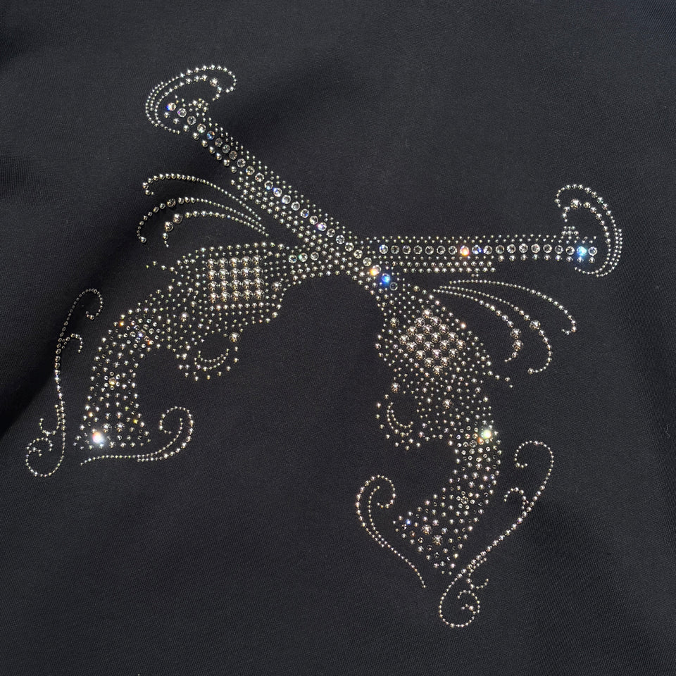 Load image into Gallery viewer, CROSSGUN METAL HOODIE / BLACK